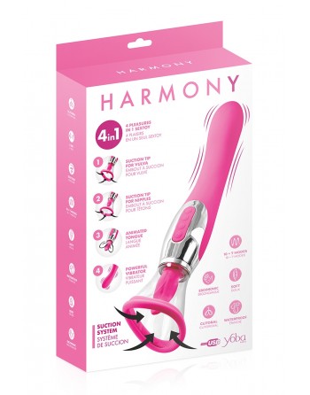 Stimulateur 4-en-1 - Fuchsia - Harmony