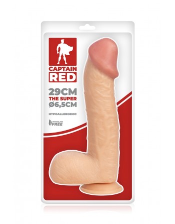 Gode XXL The Super 29 x 6,5 cm - Captain Red