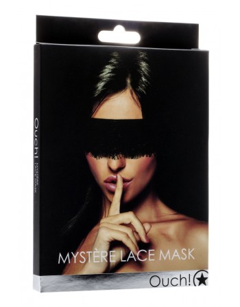 Bandeau Mystere Lace Mask - Noir - Ouch!