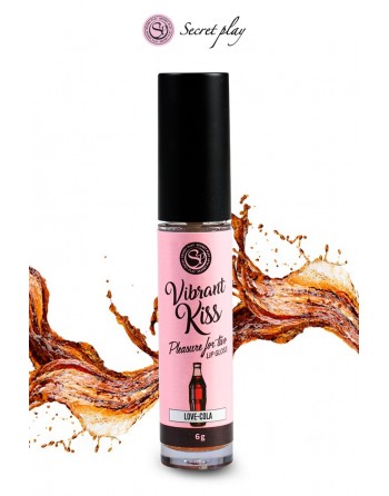 Gloss sexe vibrant Cola 100% comestible - V. Kiss