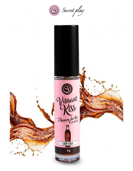 Gloss sexe vibrant Cola 100% comestible - V. Kiss