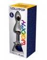 Plug Anal Métal Bijou Bleu - Lollypop L