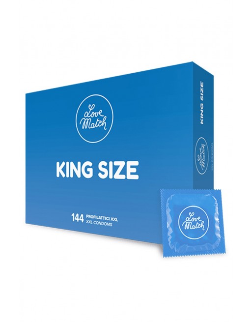 144 Préservatifs King size Love Match