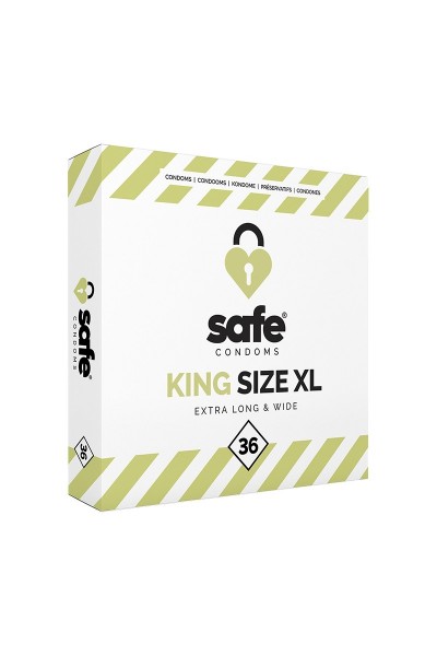 Boîte de 36 Préservatifs - Safe® King Size XL