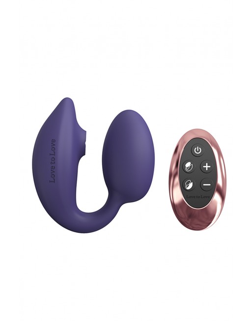 Œuf Vibrant Double Stimulation Wonderlover Violet - Love to Love®