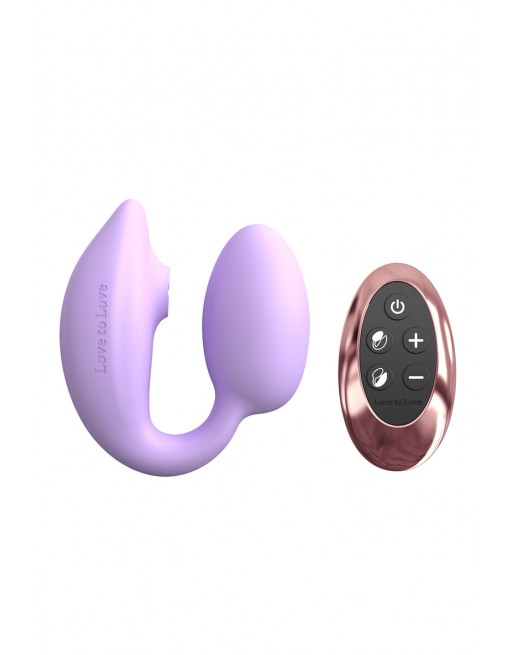 Œuf Vibrant Double Stimulation Wonderlover Mauve - Love to Love®