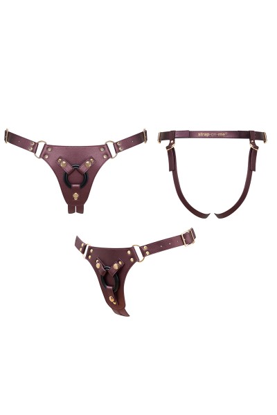 Harnais Generous Aubergine Métallisé - Strap-on-me®