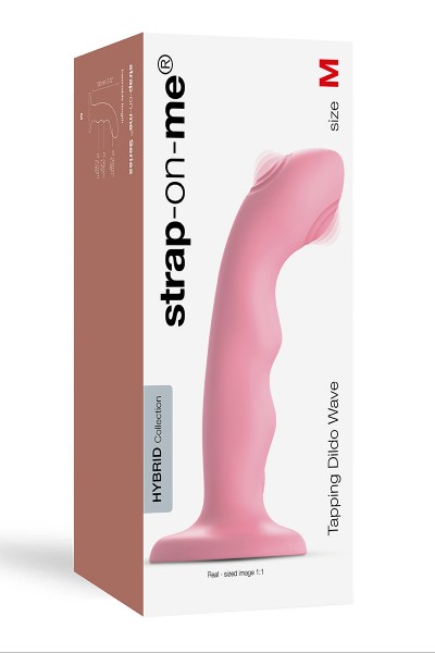 Tapping Dildo Wave Pink - Strap-on-me®