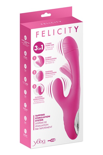 Vibromasseur Rabbit 3-en-1 - Felicity