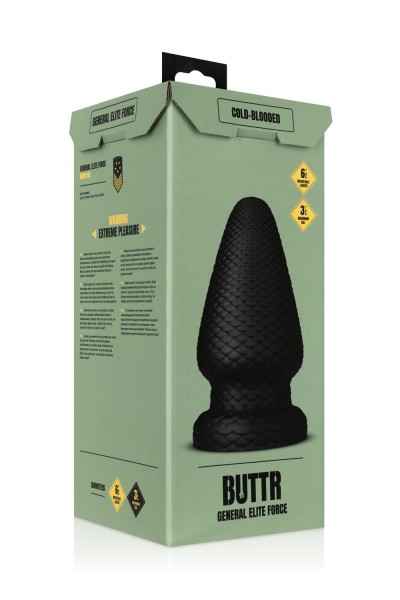 Plug anal XXL Cold Blooded diamètre 9,9 cm - Buttr