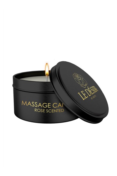 Bougie de massage érotique rose 100g - Le Désir