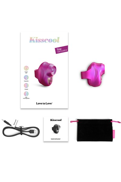 Stimulateur clitoridien Kisscool fuchsia - Love to Love