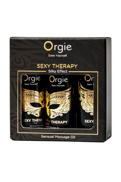 Coffret 3 Huiles de Massage Sensuel - Orgie Sexy Therapy Collection