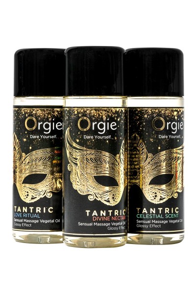 Coffret 3 Huiles de Massage Sensuel - Orgie Tantric Collection